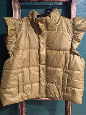 Oddi- Women's Puffer Vest - Olive Green